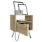 Tuhome Augusta Nightstand, Single Door Cabinet, Hairpin Legs, Light Oak MLD7033 - alternate 5